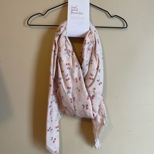 NWT LC Lauren Conrad Pink Cherry Scarf